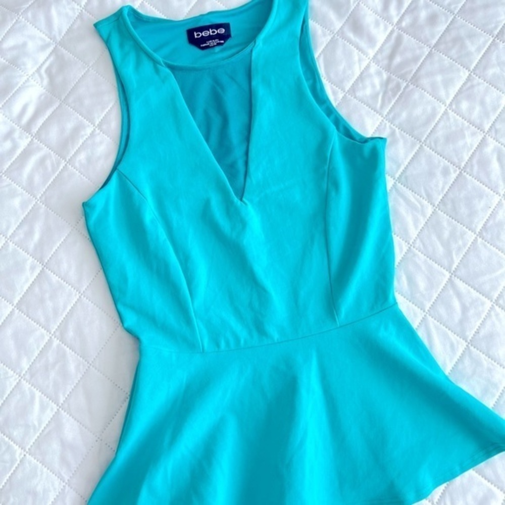 Gorgeous Bebe Sheer Cutout Top